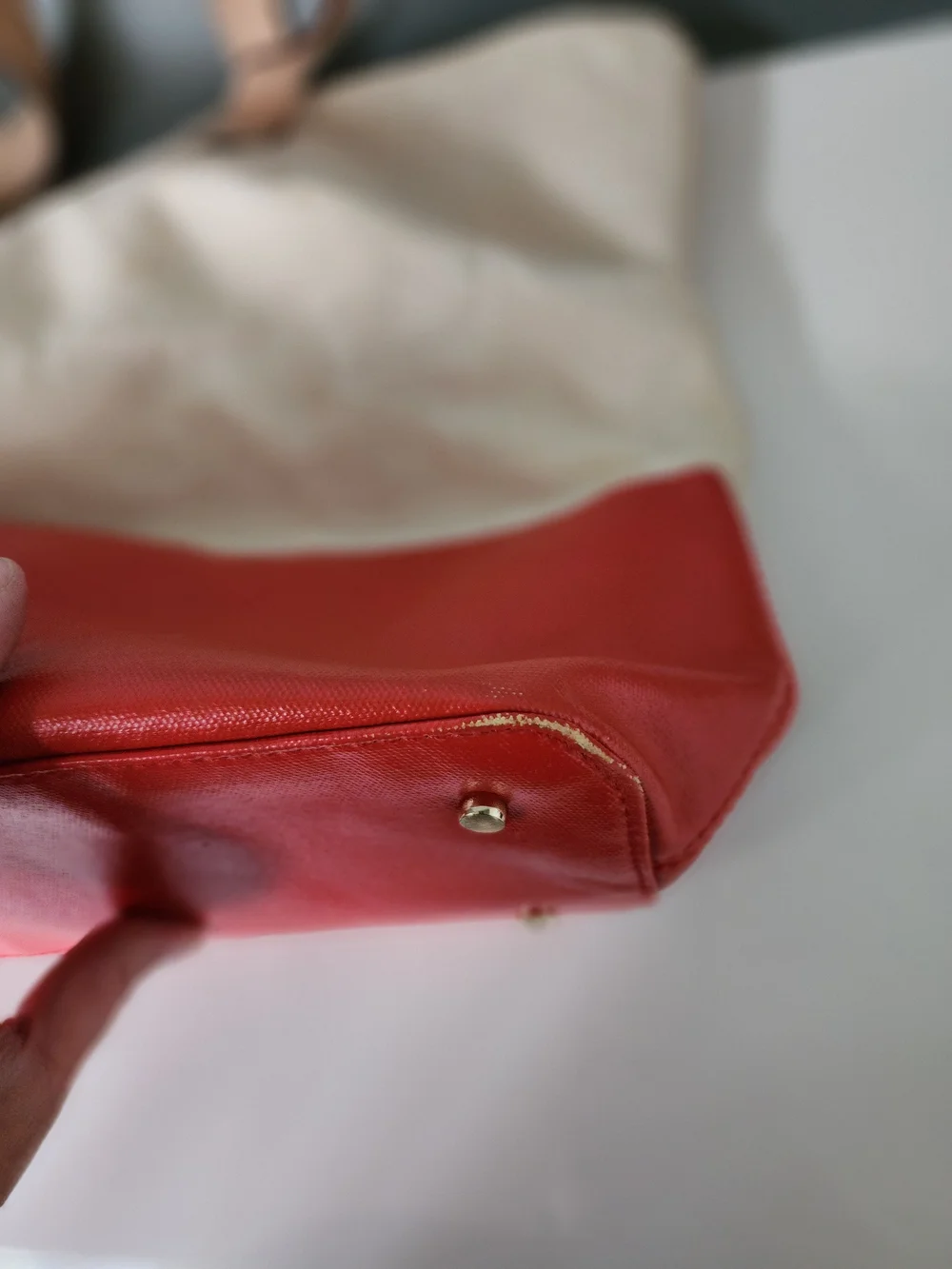 Kate Spade New York Eat Cake For Breakfast Canvas Tote Cream Red